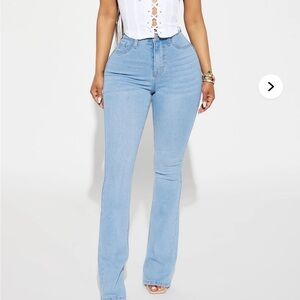 Fashion Nova Mesa Booty Lifting Stretch Bootcut Jeans